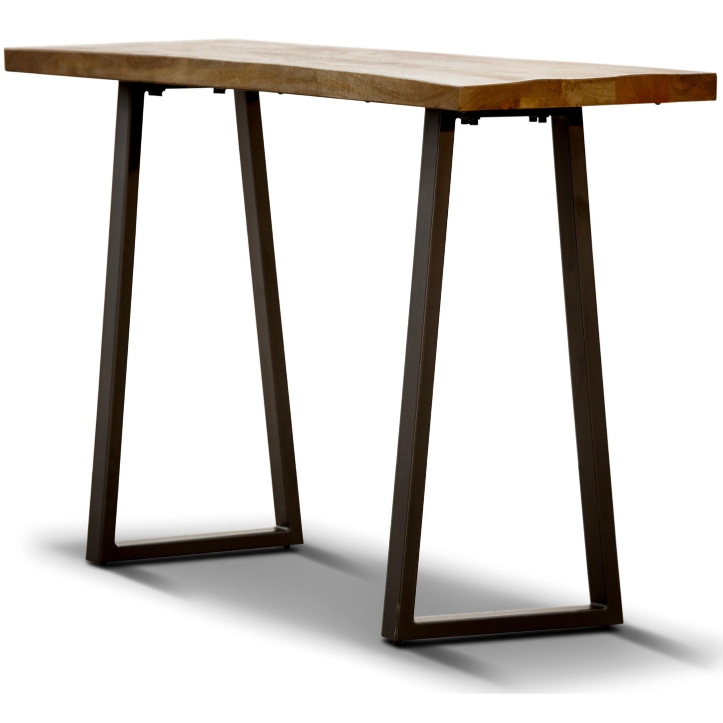 Begonia Console Table 140cm Live Edge Solid Mango Wood Unique Furniture -Natural - Cosy Abode
