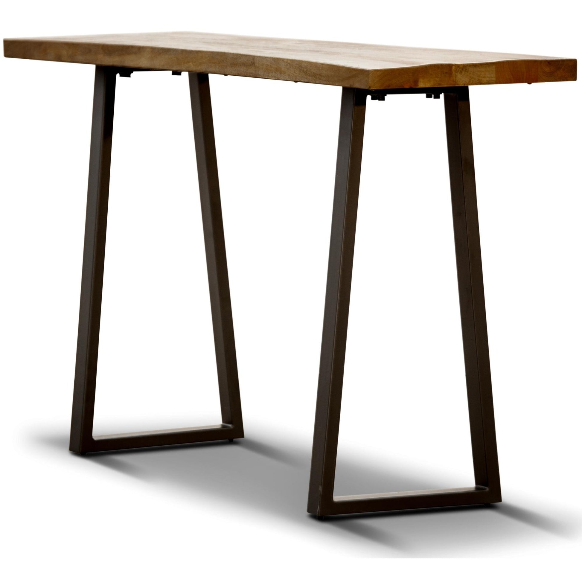 Begonia Console Table 140cm Live Edge Solid Mango Wood Unique Furniture -Natural - Cosy Abode
