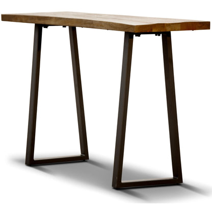 Begonia Console Table 140cm Live Edge Solid Mango Wood Unique Furniture -Natural - Cosy Abode