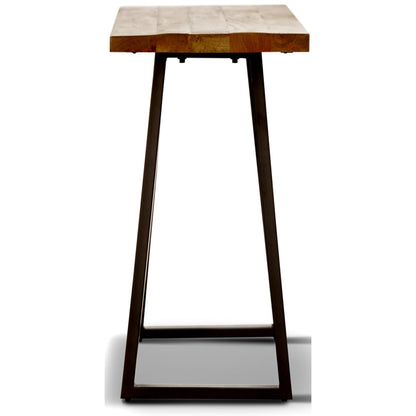 Begonia Console Table 140cm Live Edge Solid Mango Wood Unique Furniture -Natural - Cosy Abode