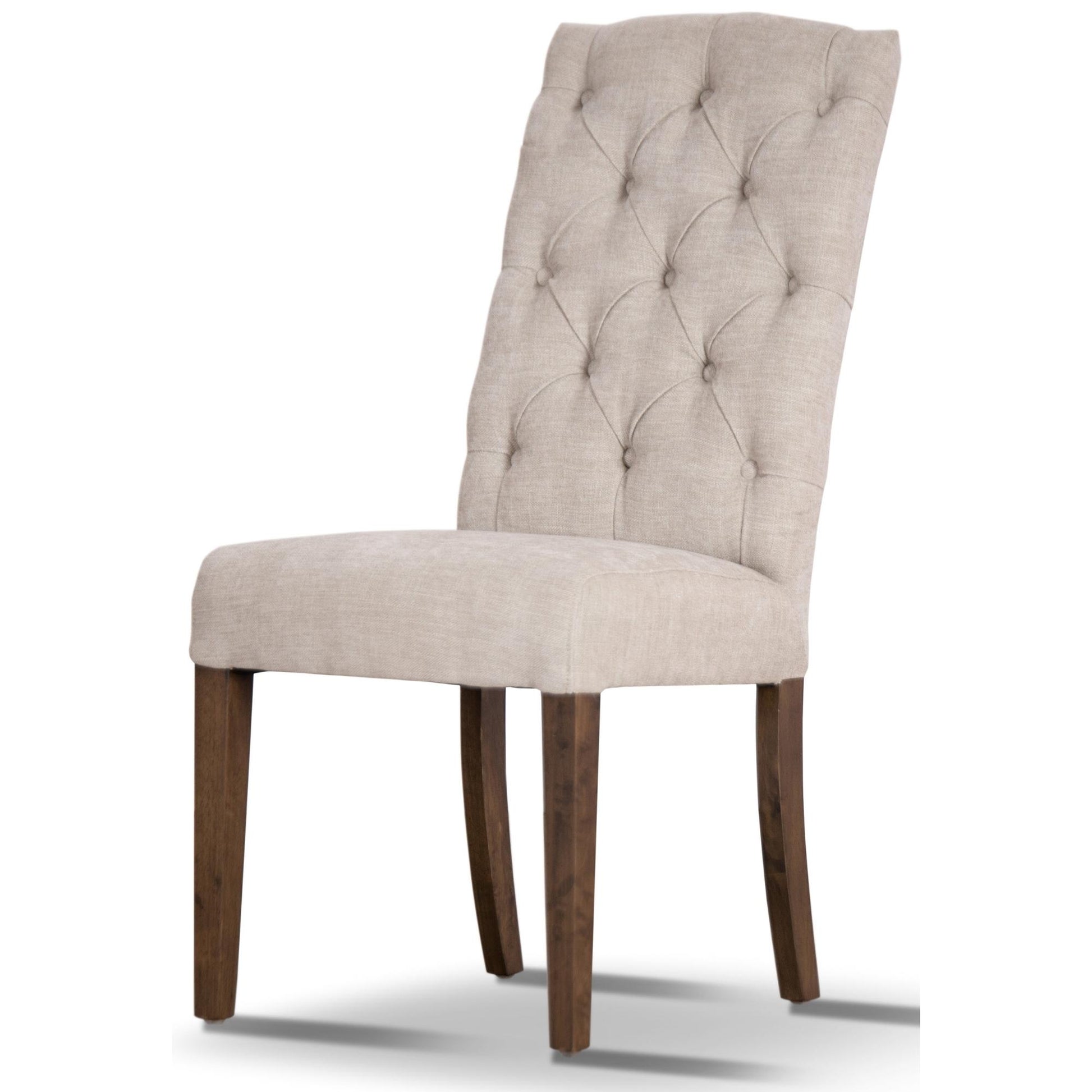 Begonia 7pc Dining Set 180cm Live Edge Table 6 Beige Fabric Chair Mango Wood - Cosy Abode