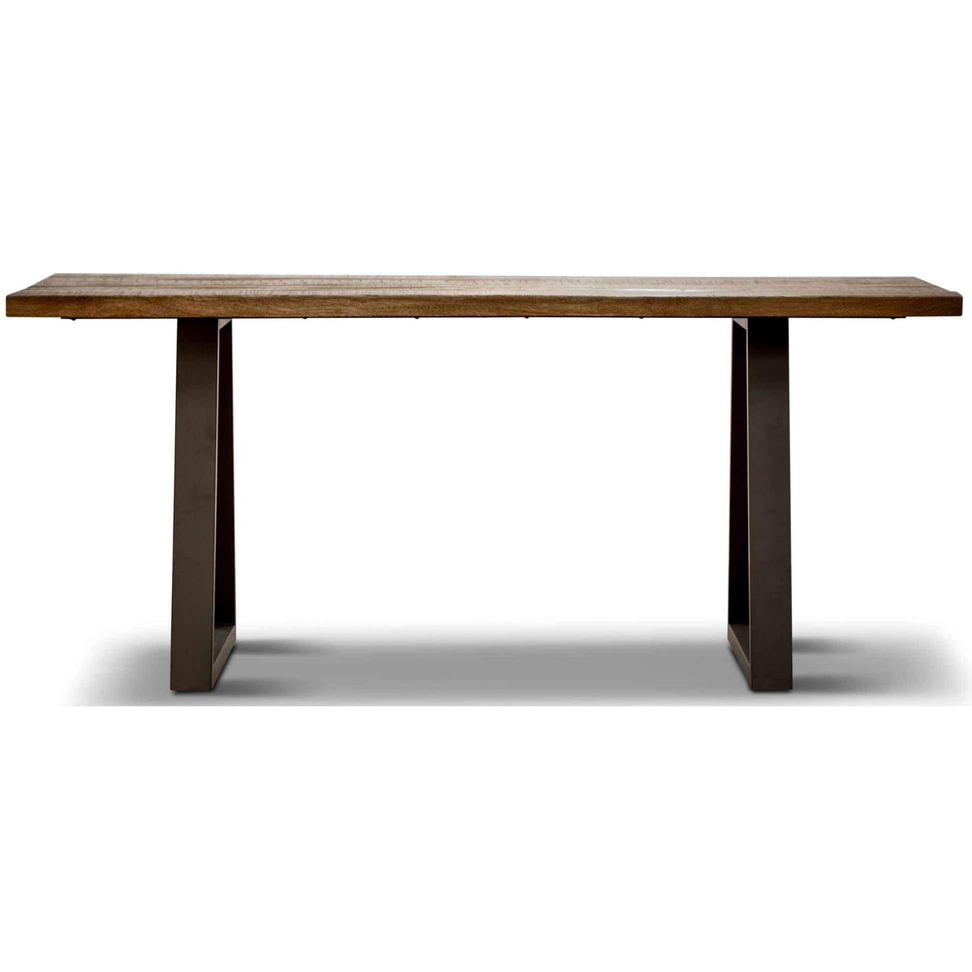 Begonia 7pc Dining Set 180cm Live Edge Table 6 Charcoal Fabric Chair Mango Wood - Cosy Abode