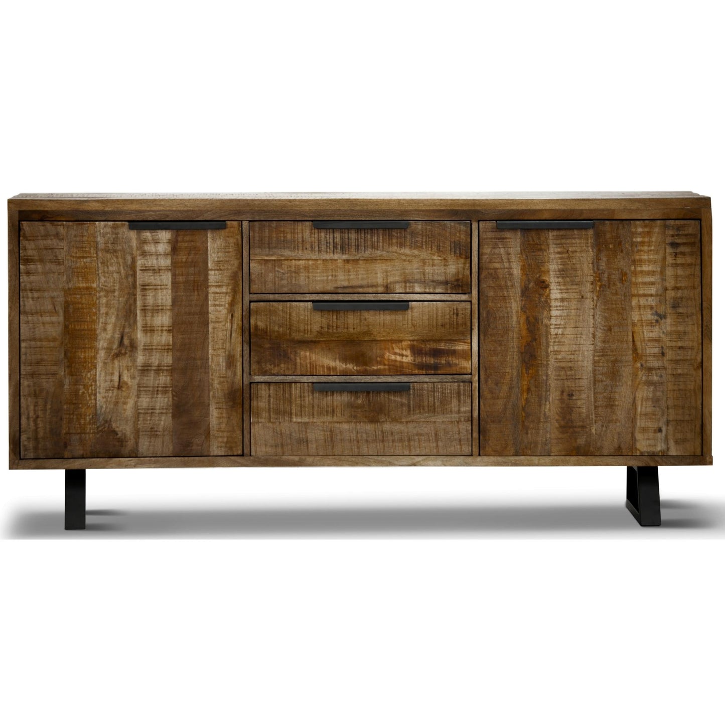 Begonia Buffet Sideboard Table 170cm 2 Door 3 Drawer Mango Wood Unique Furniture - Cosy Abode