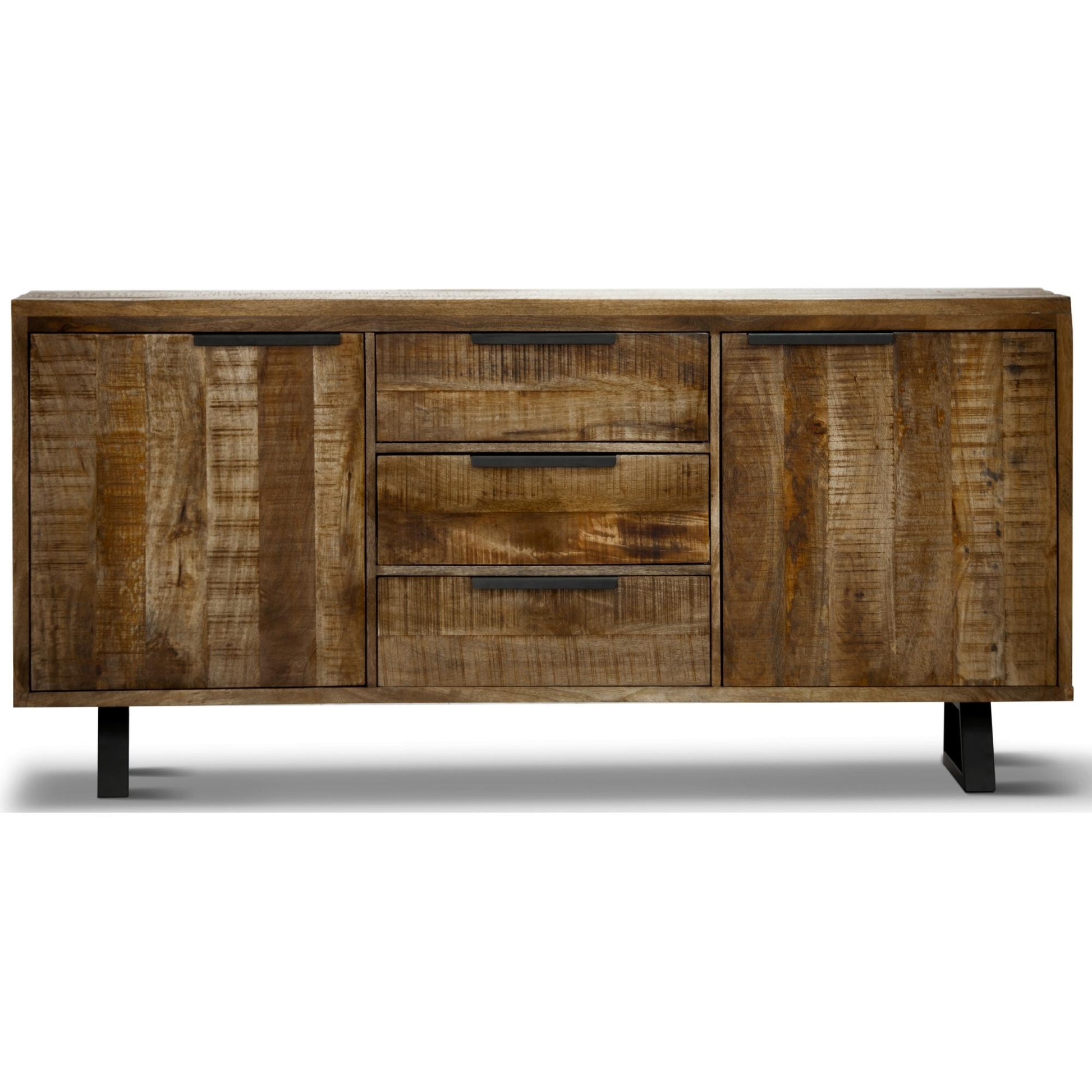 Begonia Buffet Sideboard Table 170cm 2 Door 3 Drawer Mango Wood Unique Furniture - Cosy Abode
