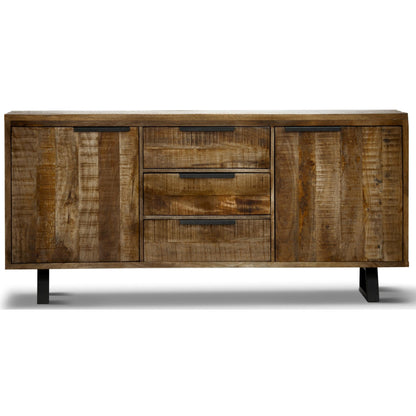 Begonia Buffet Sideboard Table 170cm 2 Door 3 Drawer Mango Wood Unique Furniture - Cosy Abode