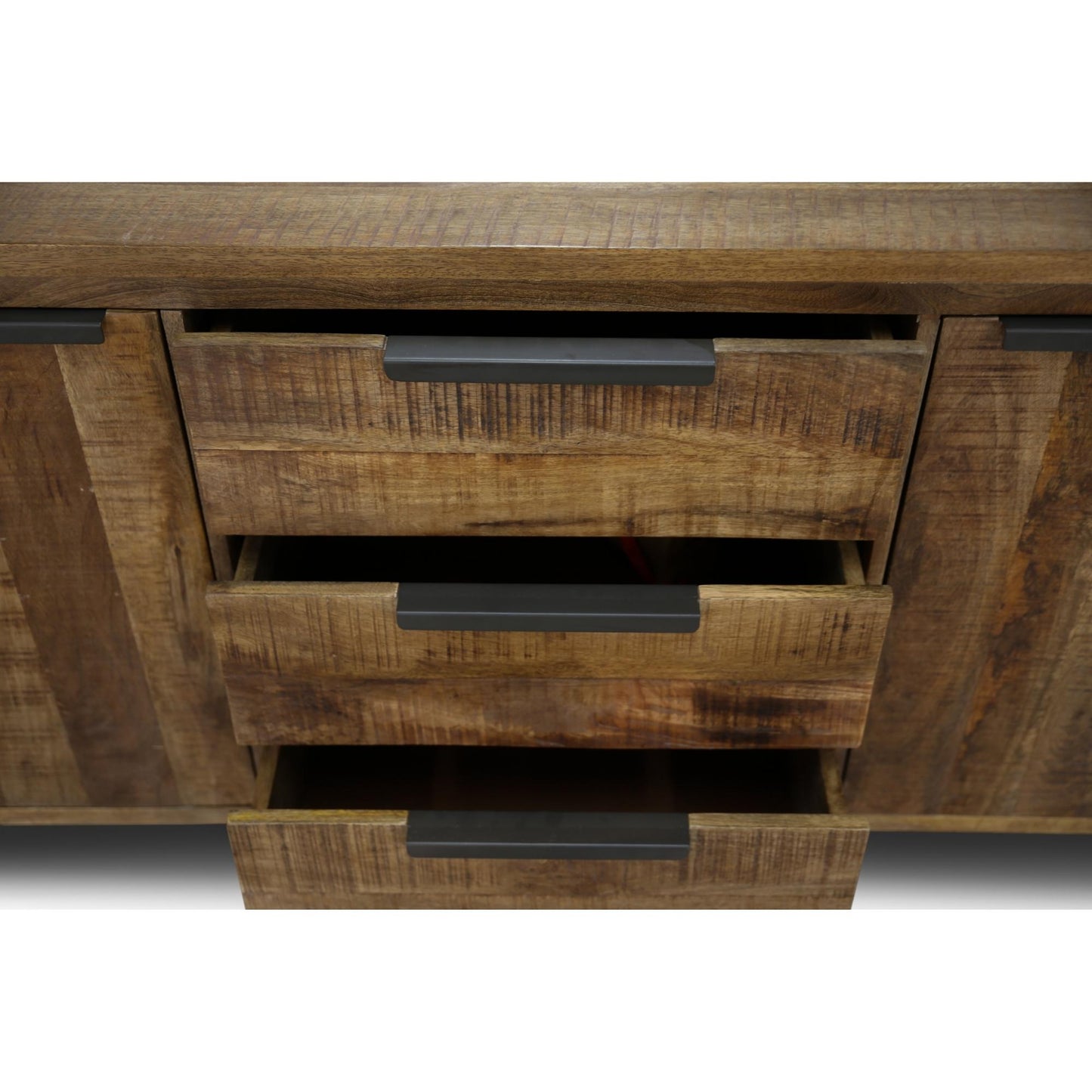 Begonia Buffet Sideboard Table 170cm 2 Door 3 Drawer Mango Wood Unique Furniture - Cosy Abode