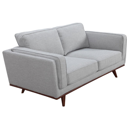 Petalsoft 2 Seater Sofa Fabric Uplholstered Lounge Couch - Grey - Cosy Abode