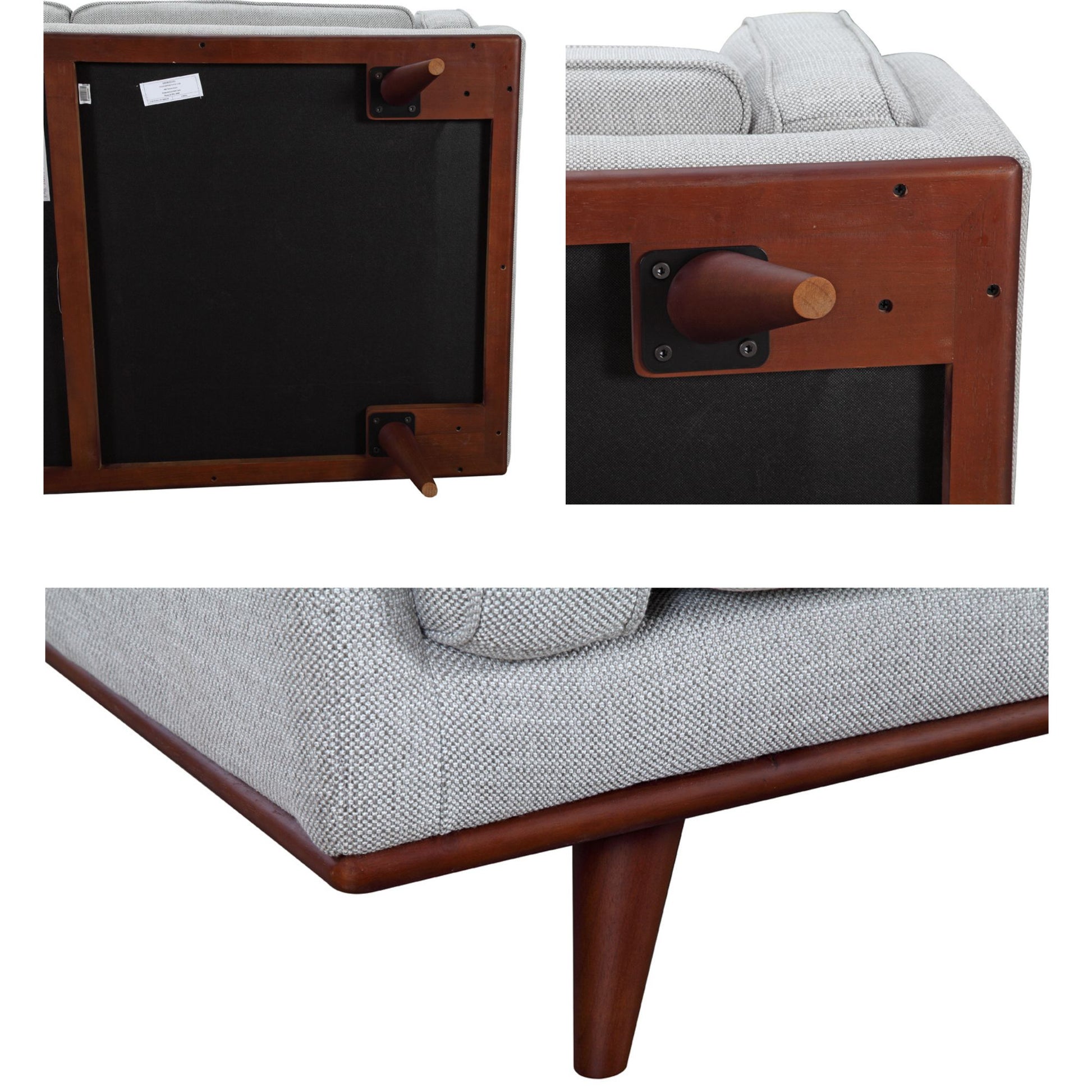 Petalsoft 2 + 3 Seater Sofa Set Fabric Uplholstered Lounge Couch - Grey - Cosy Abode