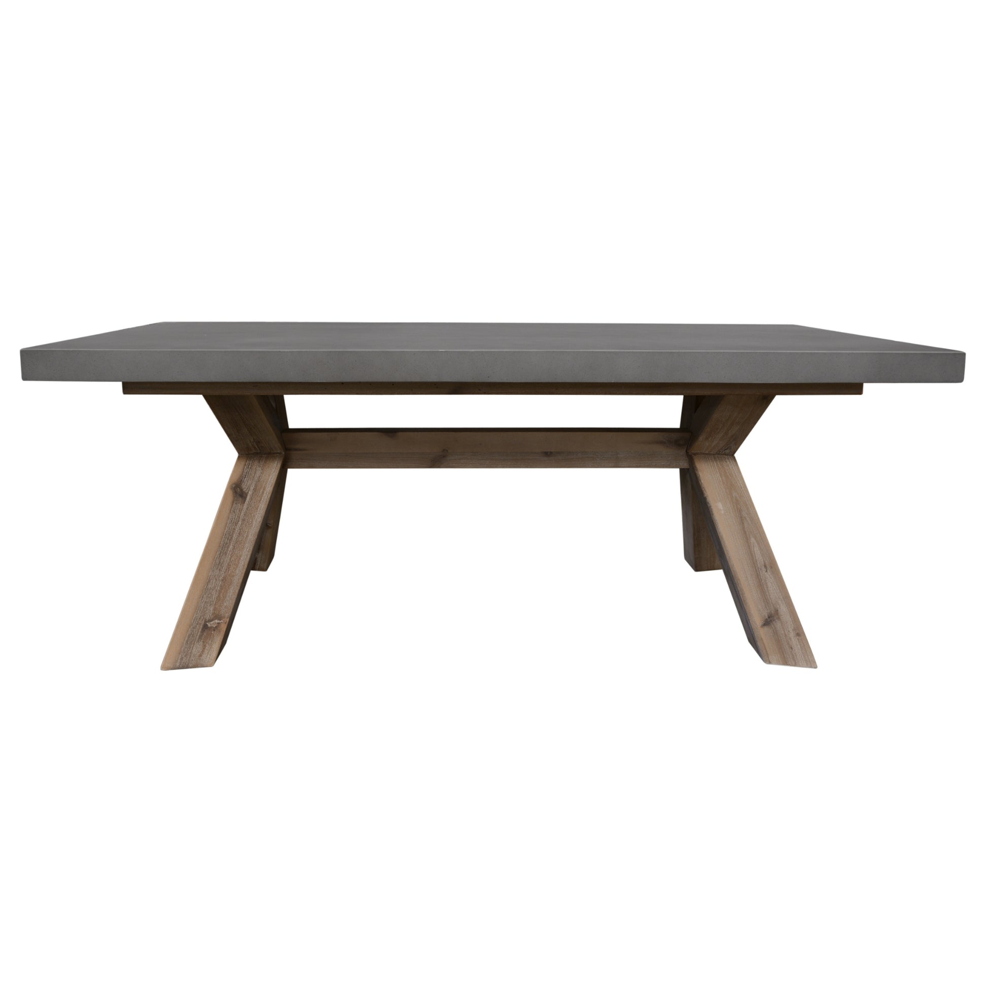 Stony 120cm Coffee Table with Concrete Top - Grey - Cosy Abode