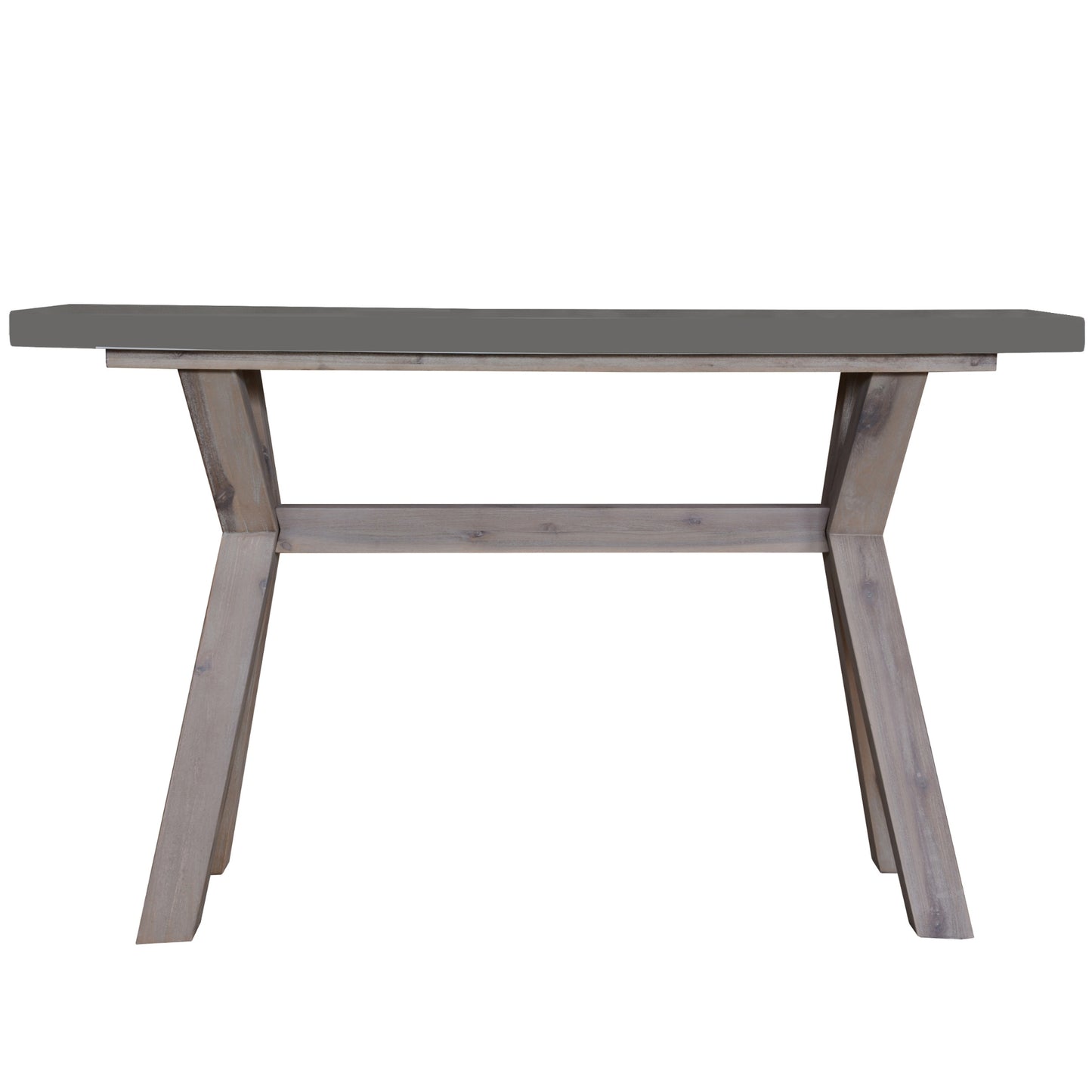 Stony 130cm Hall Entrance Console Table with Concrete Top - Grey - Cosy Abode
