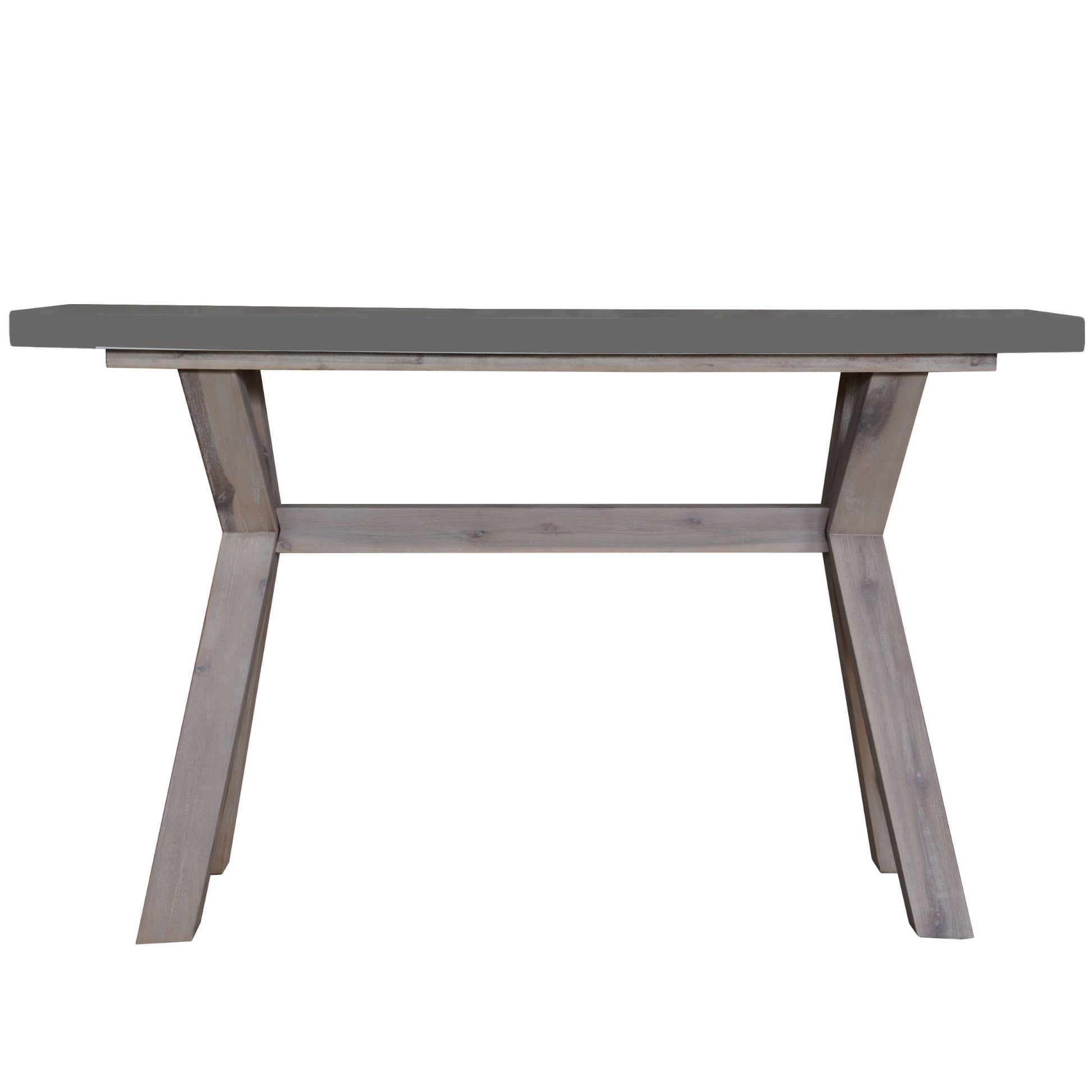 Stony 130cm Hall Entrance Console Table with Concrete Top - Grey - Cosy Abode