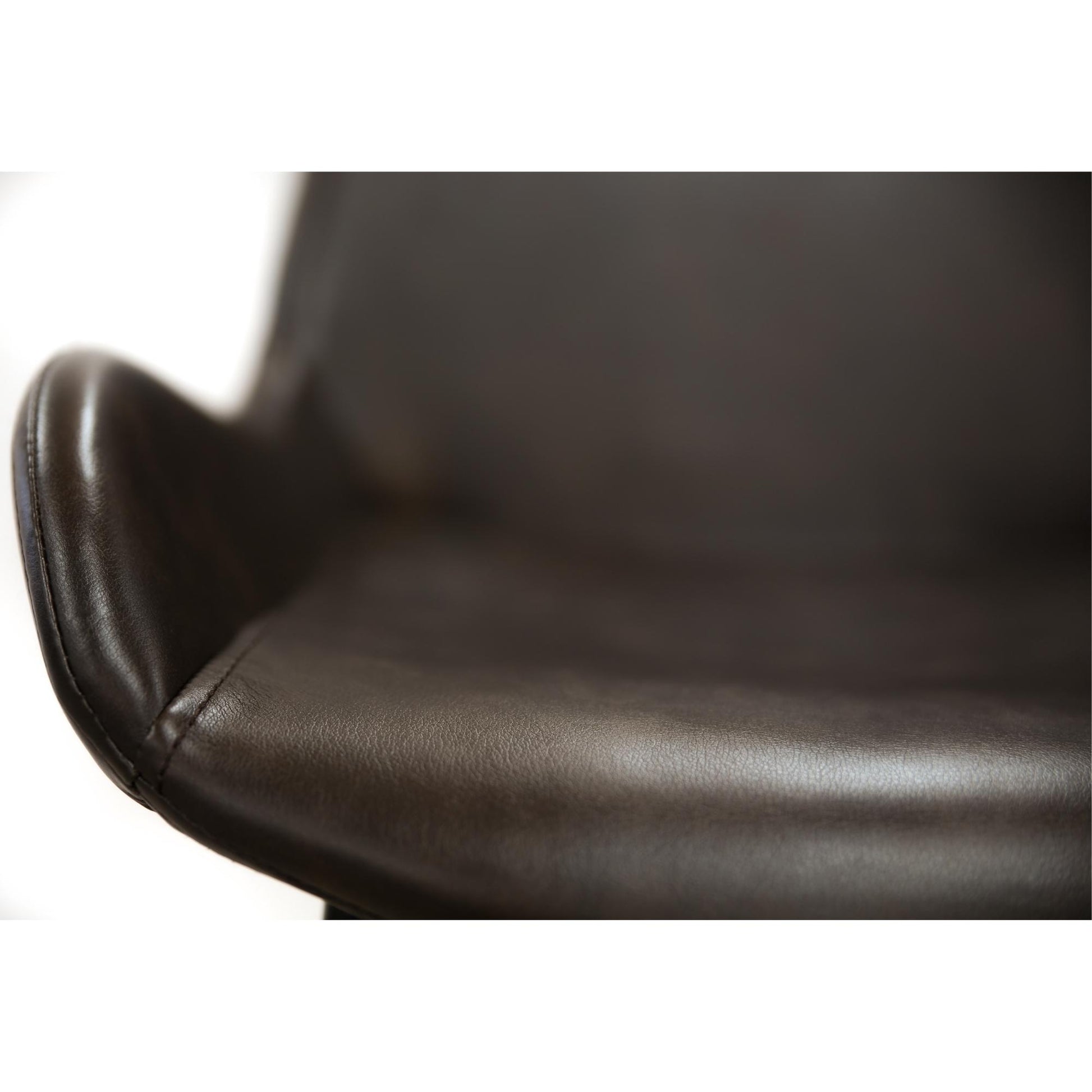 Brando  Set of 8 PU Leather Upholstered Bar Chair Metal Leg Stool - Brown - Cosy Abode