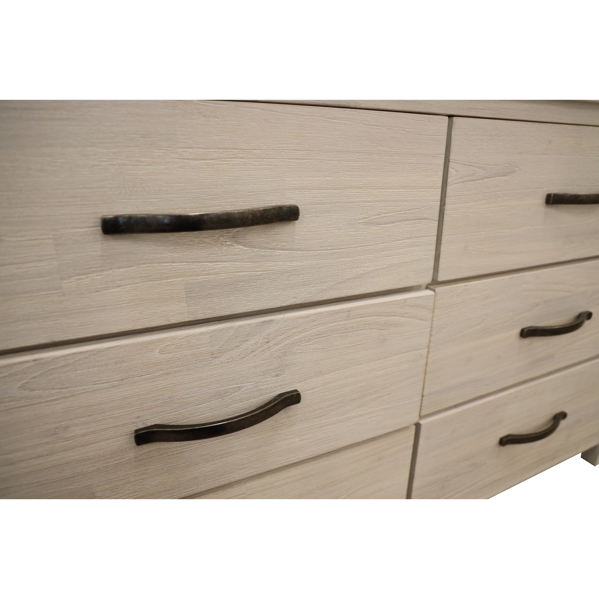 Foxglove Dresser 6 Chest of Drawers Solid Wood Tallboy Storage Cabinet - White - Cosy Abode