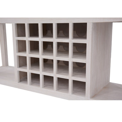 Foxglove Sideboard Buffet Wine Cabinet Bar Bottle Wooden Storage Rack - White - Cosy Abode