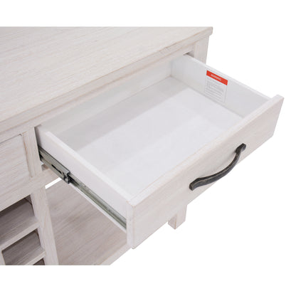 Foxglove Sideboard Buffet Wine Cabinet Bar Bottle Wooden Storage Rack - White - Cosy Abode