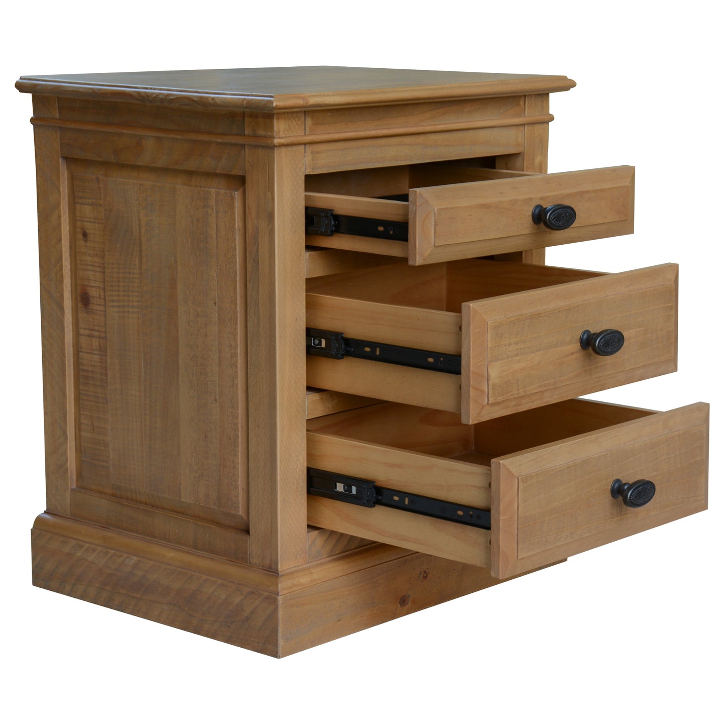 Jade 5pc King Bed Suite Bedside Dresser Bedroom Furniture Package - Natural - Cosy Abode