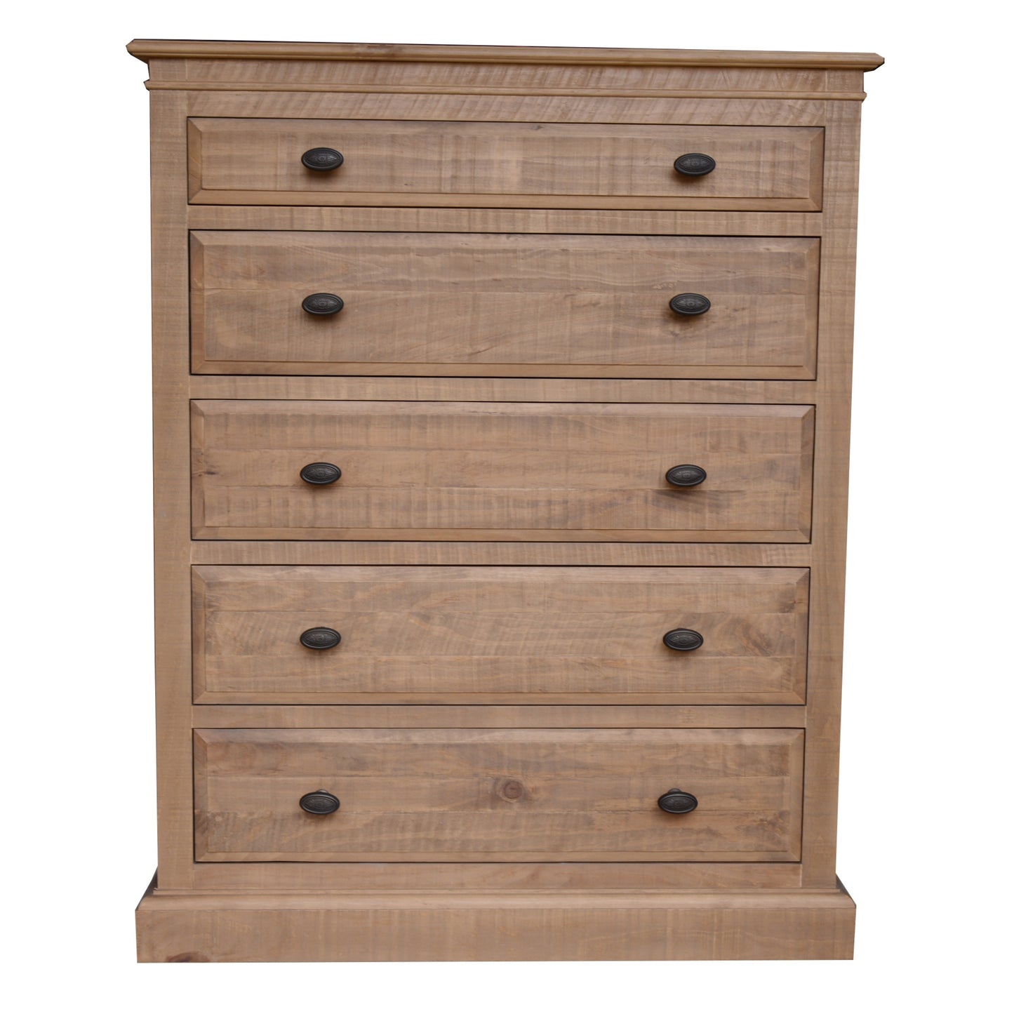 Jade 4pc King Bed Bedside Tallboy Bedroom Suite Furniture Package - Natural - Cosy Abode