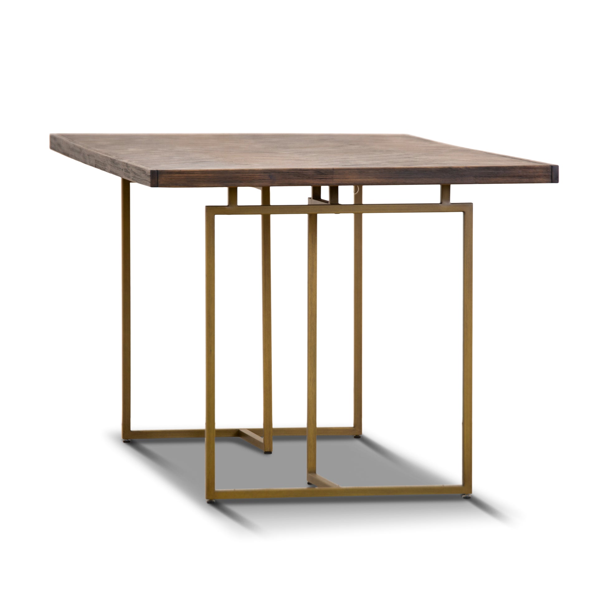 Tuberose 7pc Dining Set 180cm Table 6 PU Chair Solid Acacia Wood Timber - Brown - Cosy Abode
