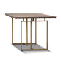 Tuberose 7pc Dining Set 180cm Table 6 PU Chair Solid Acacia Wood Timber - Brown - Cosy Abode