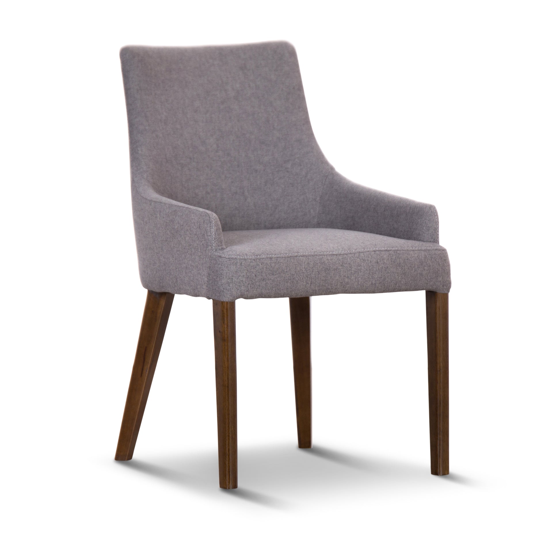 Tuberose 7pc Dining Set 180cm Table 6 Fabric Chair Solid Acacia Wood - Brown - Cosy Abode
