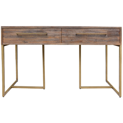 Tuberose Console Hallway Entry Table 120cm Solid Acacia Timber Wood - Brown - Cosy Abode