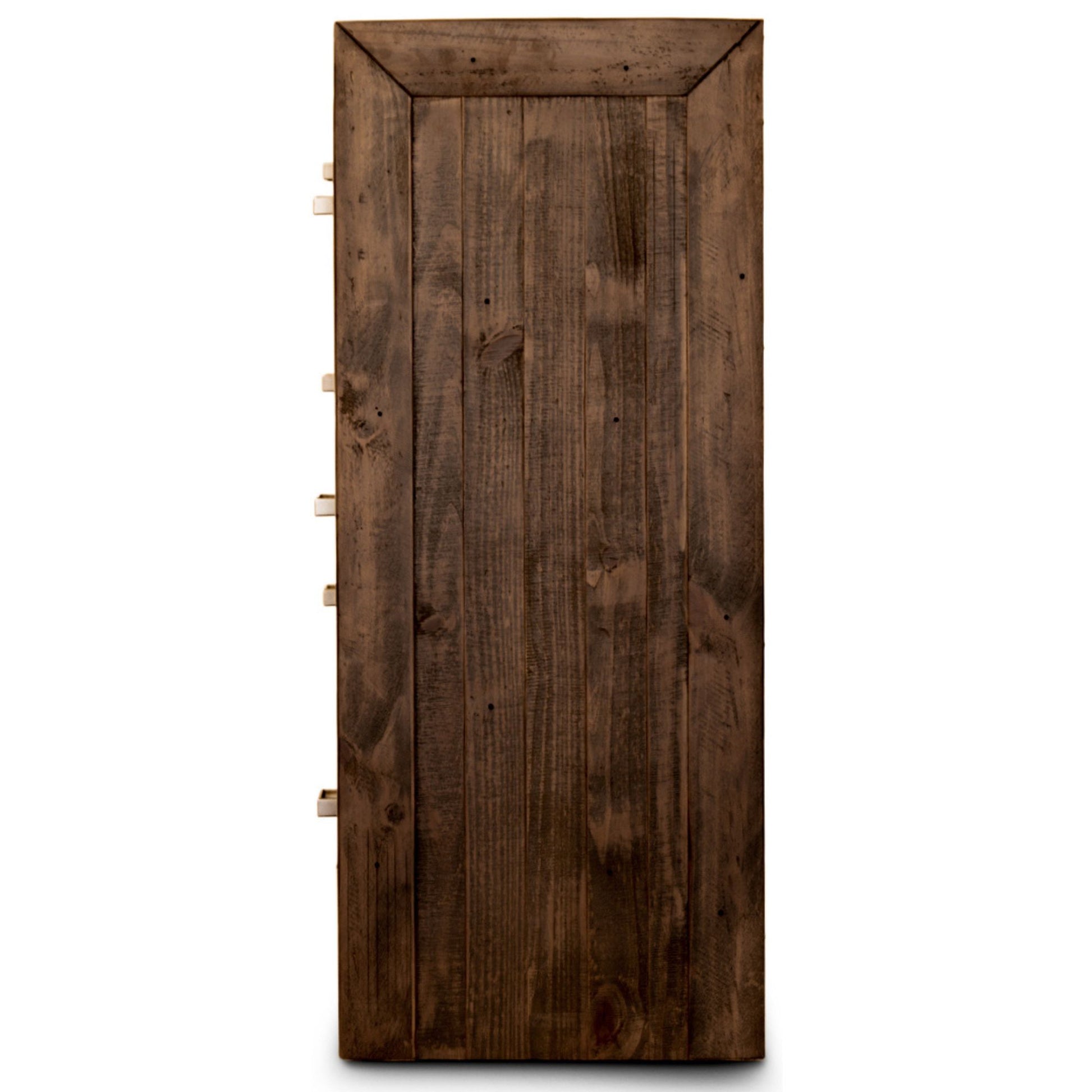 Catmint Tallboy 7 Chest of Drawers Pine Wood Bed Storage Cabinet - Grey Stone - Cosy Abode