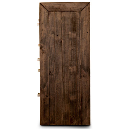 Catmint Tallboy 7 Chest of Drawers Pine Wood Bed Storage Cabinet - Grey Stone - Cosy Abode