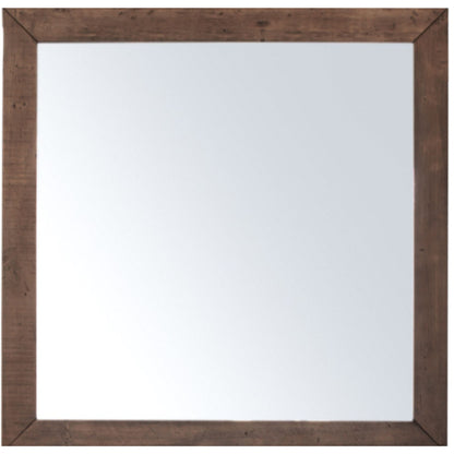 Catmint Dresser & Hall Mirror with Solid Pine Frame - Grey Stone 110cm x 110cm - Cosy Abode