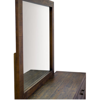 Catmint Dresser & Hall Mirror with Solid Pine Frame - Grey Stone 110cm x 110cm - Cosy Abode