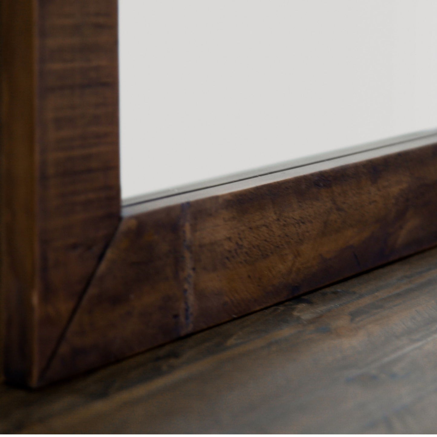 Catmint Dresser & Hall Mirror with Solid Pine Frame - Grey Stone 110cm x 110cm - Cosy Abode