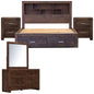 Catmint 5pc King Bed Suite Bedside Dresser Bedroom Furniture Package Grey Stone - Cosy Abode