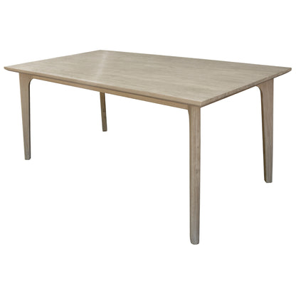 Tyler 7pc 180cm Dining Table Set Fabric Chair Solid Acacia Wood Brushed Smoke - Cosy Abode