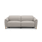 Inala 2.5 Seater Genuine Leather Sofa Lounge Electric Powered Recliner Light Grey - Cosy Abode