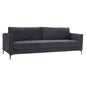 McKinley  4 Seater Sofa Fabric Uplholstered Lounge Couch Charcoal - Cosy Abode