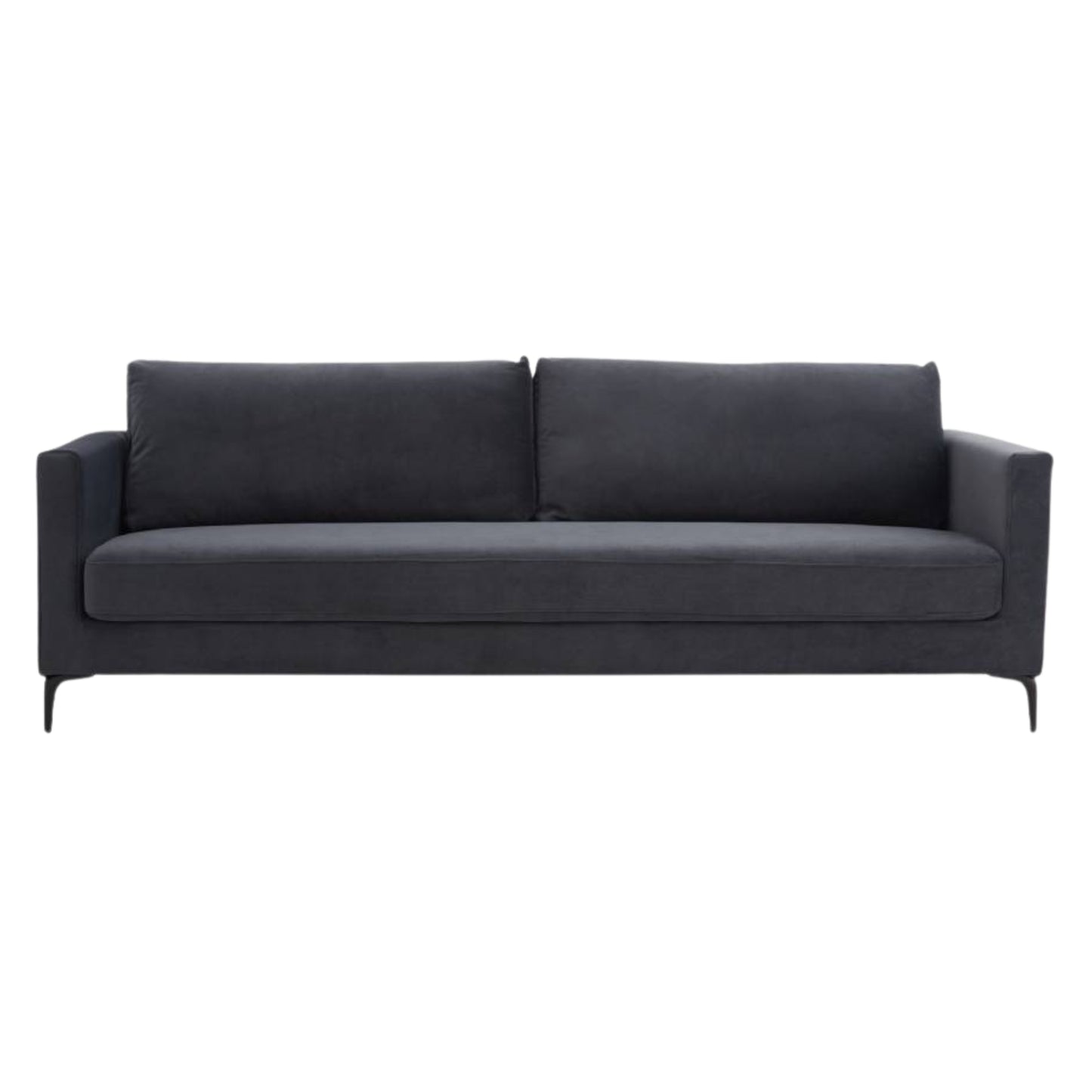 McKinley  4 Seater Sofa Fabric Uplholstered Lounge Couch Charcoal - Cosy Abode