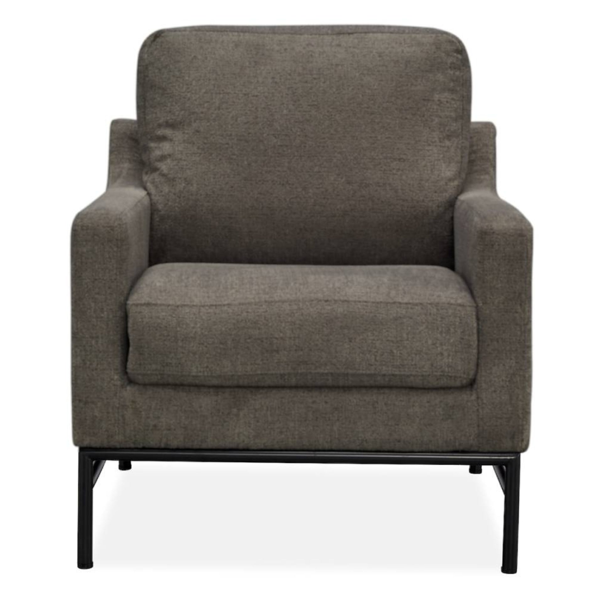 Mylah Fabric Armchair Occasional Accent Arm Chair Charcoal - Cosy Abode