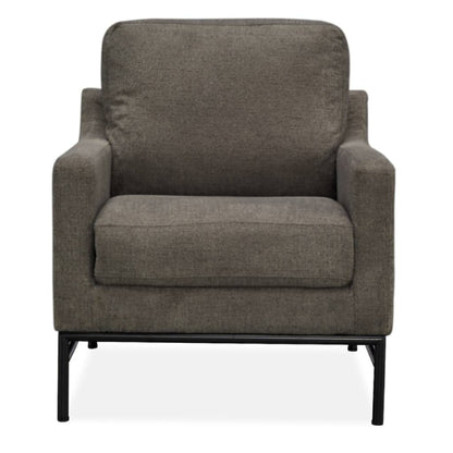 Mylah Fabric Armchair Occasional Accent Arm Chair Charcoal - Cosy Abode