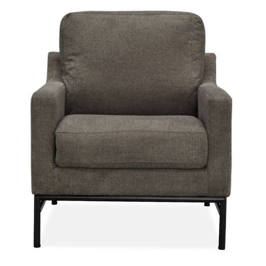 Mylah Fabric Armchair Occasional Accent Arm Chair Charcoal - Cosy Abode