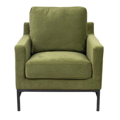 Mylah Fabric Armchair Occasional Accent Arm Chair Green - Cosy Abode
