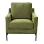 Mylah Fabric Armchair Occasional Accent Arm Chair Green - Cosy Abode