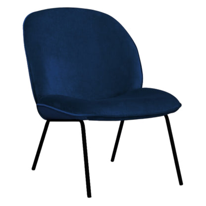 Giovanna Fabric Occasional Accent Chair Navy - Cosy Abode