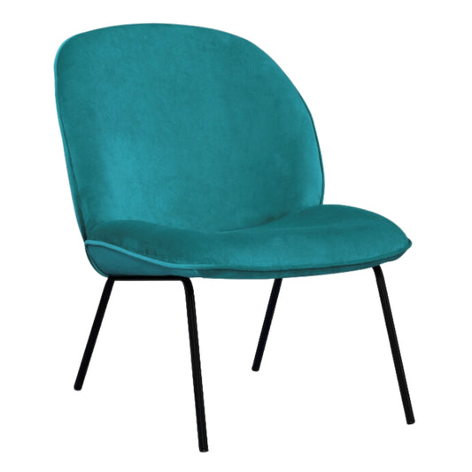 Giovanna Fabric Occasional Accent Chair Blue - Cosy Abode