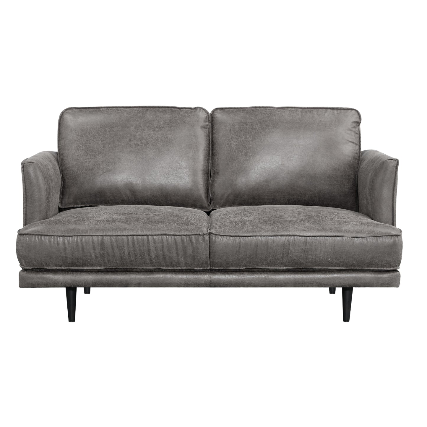 Rosie 2 Seater Sofa Fabric Uplholstered Lounge Couch Grey - Cosy Abode