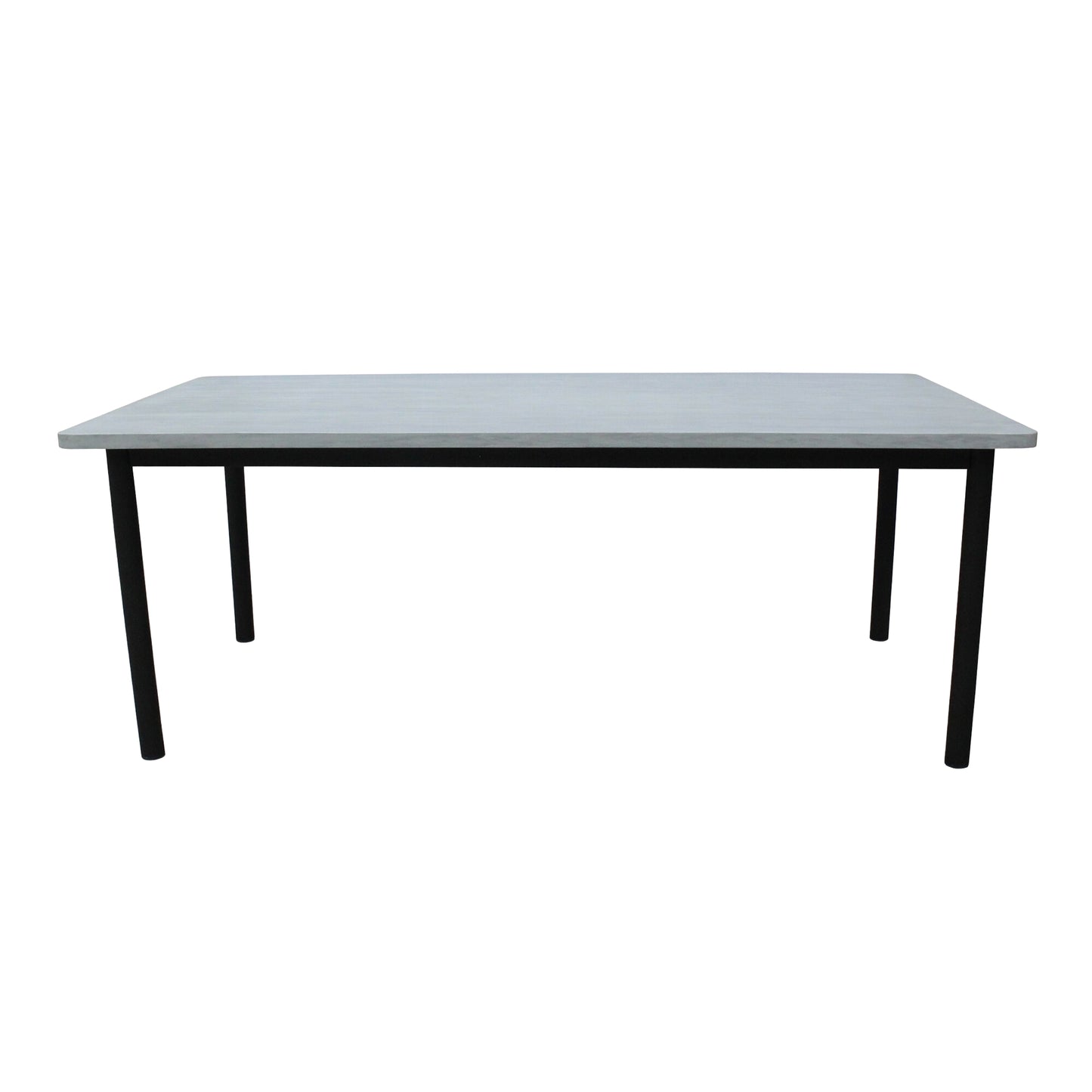 Lara 240cm 8 Seater Outdoor Dining Table Glass Concrete Top - Cosy Abode