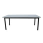 Lara 240cm 8 Seater Outdoor Dining Table Glass Concrete Top - Cosy Abode