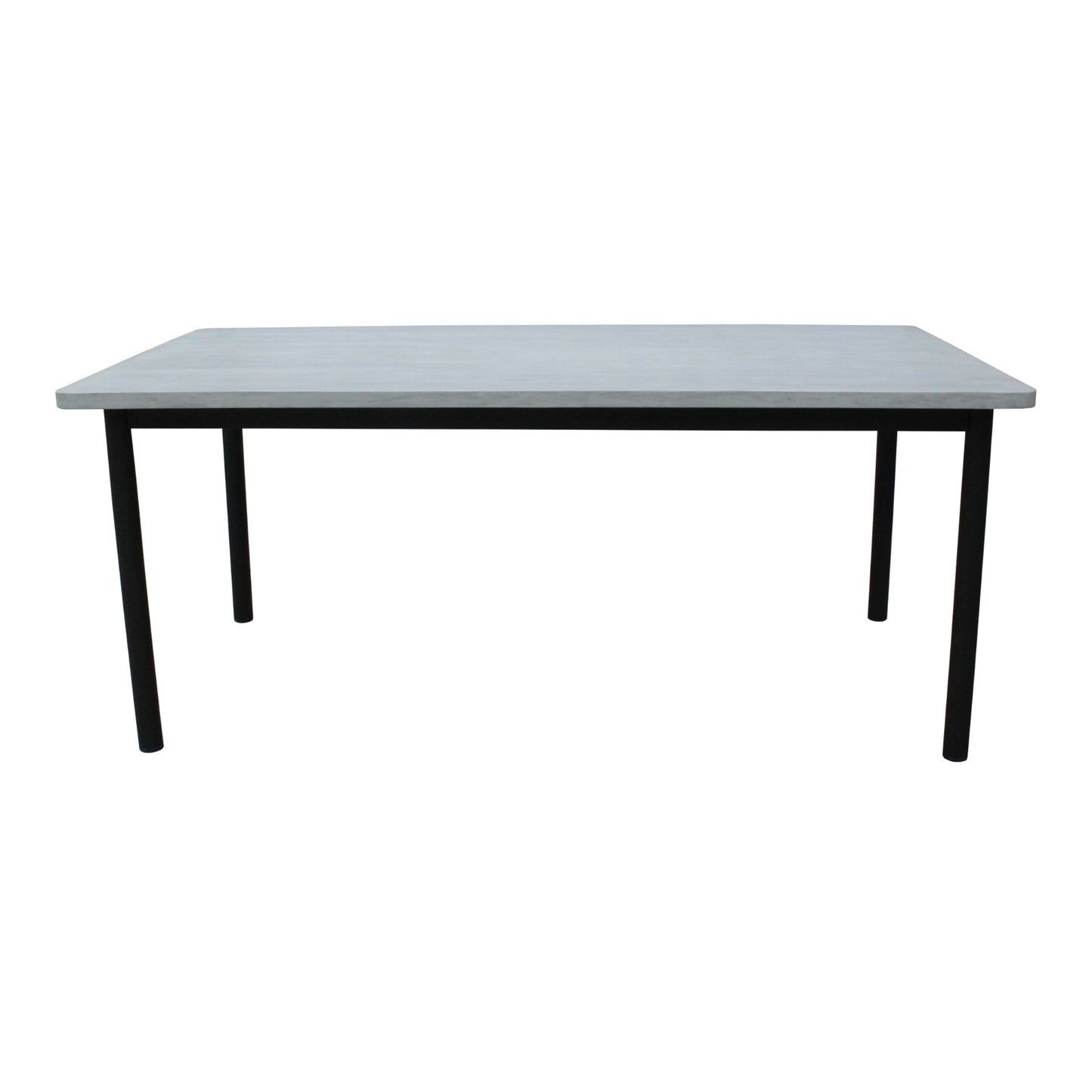 Lara 180cm 6 Seater Outdoor Dining Table Glass Concrete Top - Cosy Abode