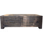 Catmint Coffee Table 127cm 2 Drawer Solid Acacia Wood - Stone Grey - Cosy Abode