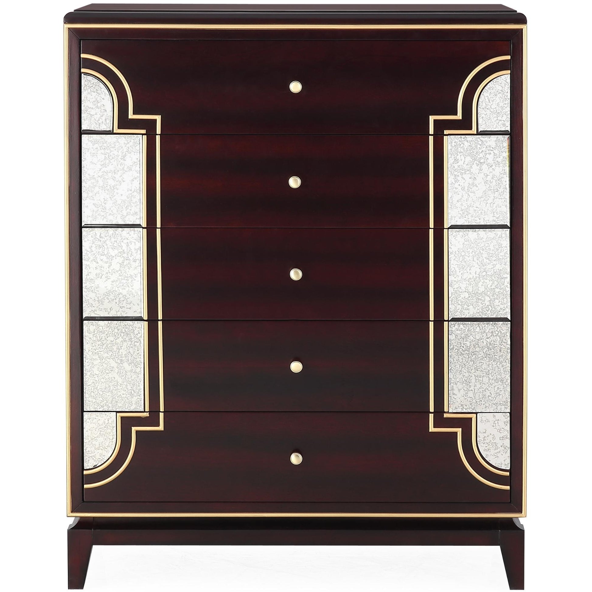 Scarlet 4pc Queen Bed Frame Bedroom Suite Timber Bedside Tallboy Package Set - Cosy Abode