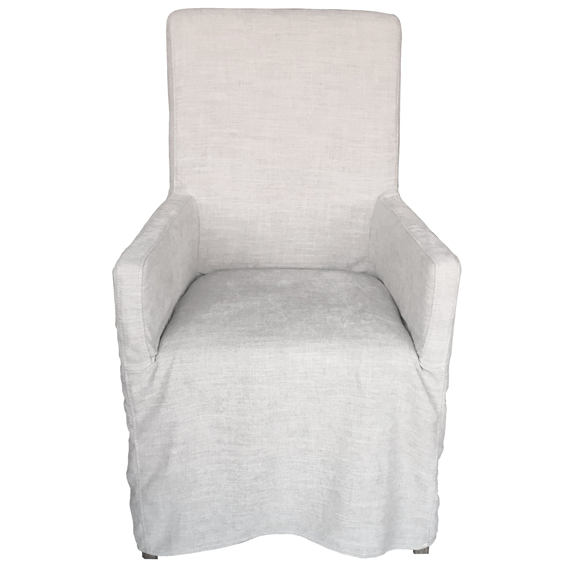Ixora  Dining Chair Set of 6 Fabric Slipcover French Provincial Carver Timber - Cosy Abode
