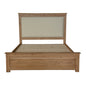 Jade King Size Bed Frame French Provincial Style Timber Mattress Base - Natural - Cosy Abode